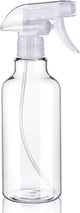 Spray Bottles 16.9oz Plastic Spray Bottle for Hair Mist/Stream Heavy Duty Empty Spray Bottles for Cleaning Solutions, Plants (16.9oz-Clear)