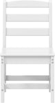 WestinTrends Ashore Outdoor HDPE Patio Classic Armless Dining Side Chair, White