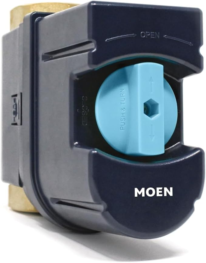 Moen Flo Smart Water Monitor and Automatic Shutoff Sensor, Wi-Fi Connected Water Leak Detector for 1-1/4-Inch Diameter Pipe, 900-002