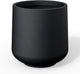 Kante 11.6" Dia Round Concrete Planter, Outdoor Indoor Large Plant Pots Containers with Drainage Hole and Rubber Plug for Home Garden Patio, Black