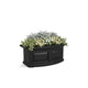 Mayne Newhaven 24in Self-Watering Rectangular Window Box Planter, Black