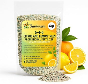 𝐁𝐄𝐒𝐓𝐒𝐄𝐋𝐋𝐄𝐑 Citrus Fertilizer + Vital Micronutrients - Perfect Balanced NPK for All Citrus - for Indoor and Outdoor Plants - Orange, Lime, Avocado and Lemon Tree Fertilizer - 4 QUARTS