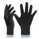 DEX FIT Nitrile Work Gloves FN330, 12 Pairs, 3D-Comfort Stretchy Fit, Firm Grip, Thin & Lightweight, Touch-Screen Compatible, Durable, Breathable & Cool, Machine Washable; Black XS (6)