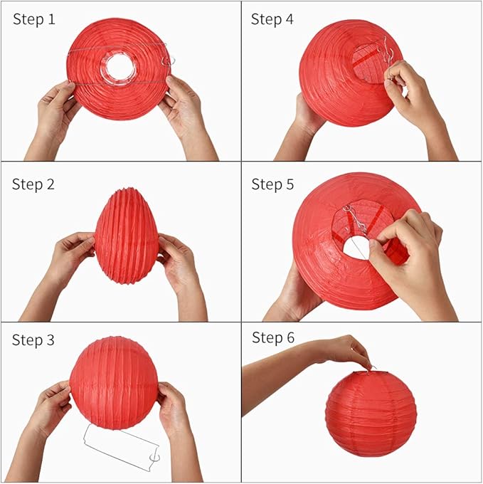 BEISHIDA 21 Pcs Blue Gold White Round Paper Lanterns Decorative Hanging Asia Chinese Japanese Paper Lanterns Lamp for Birthday Wedding Baby Bridal Shower Graduation Party Classroom Decoration