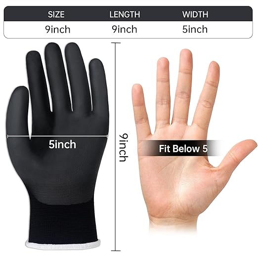 Insulated Electrician Gloves 500V Touch-Screen Voltage/Flame Retardant Work Gloves, Electrical Rubber Non-slip Texture Design for Electricians Prevent Shock