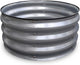 GrowHaus 2x2x1FT Galvanized Raised Garden Bed, Planter Boxes Outdoor Round Metal Garden Beds for Planting Vegetables Flowers Herbs Silver