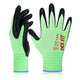 DEX FIT Nitrile Work Gloves FN330, 3D-Comfort Stretchy Fit, Firm Grip, Thin & Lightweight, Touch-Screen Compatible, Durable, Breathable & Cool, Machine Washable; Green L (9) 3 Pairs