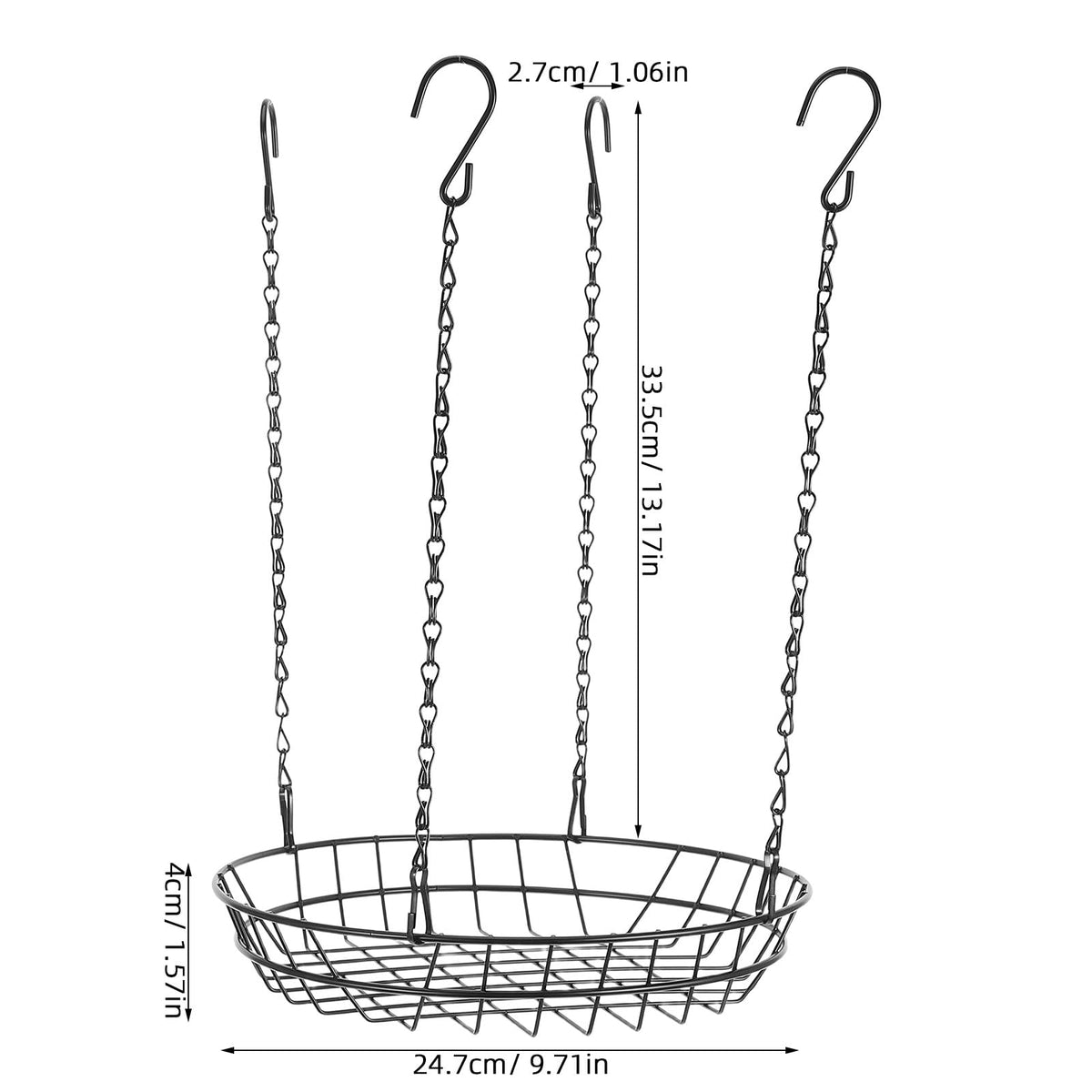 KICHOUSE 2 Sets Adjustable Plant Risers for Inside Pots, 12-18 inch Planter Stand Inserts Holder for Tall Planters Large Pots, Hanging Flowerpot Filler to Reduce Soil