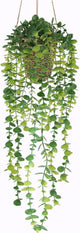 Nisoger Artificial Hanging Plants Small Fake Potted Plants, Faux Plants for Indoor Outdoor Aesthetic Office Living Room Shelf Decor