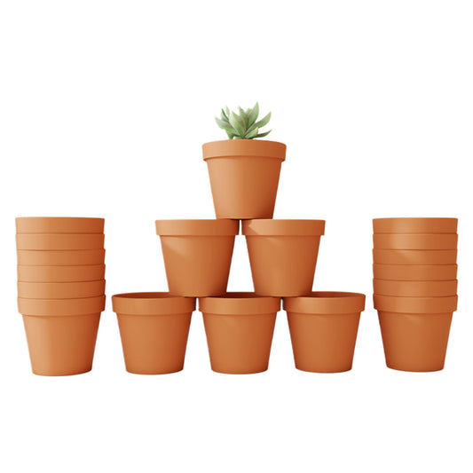 ESMISMO 18 Pack 1.2 Inch Terracotta Pots with Drainage Holes - Small Clay Pots for Succulents, Seedlings, Mini Plants