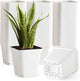80 Pcs Nursery Pots 4 Inch, Plastic Seed Starting Pot with Drainage Holes, Small Sturdy Seedling pots for Planting, Succulents, Transplanting, Cuttings (White)