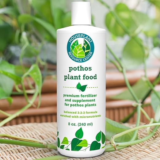 Pothos Fertilizer – Liquid Plant Food for Strong Roots, Healthy Growth & Lush Foliage – 3-3-3 NPK Formula with Sea Kelp, Humic & Fulvic Acid – Essential Nutrients for Neon Pothos or Devil’s Ivy – 8 oz