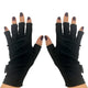 ManiGlovz -The Original Dermatologist Recommended UPF 50+ UV Protective Manicure and Sunblock Fingerless Gloves, Sun Protection, Driving and Gel Manicure Gloves in Black
