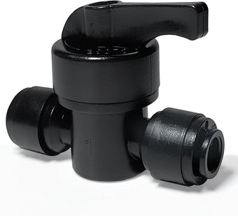 10 Pack Quick Connect 1/4" Drip Irrigation Shut Off Valve, Universal Drip Irrigation Tubing Coupling Valve, Leak Free Connector Locking Fitting for Sprinkler or Drip Irrigation System