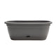 Bloem: Lucca Self Watering Window Box Planter: 18" - Charcoal Gray - Durable Long Lasting Plastic Pot, Indoor Outdoor Use, Gardening, 2.5 Gal Capacity