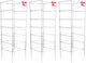 Cedar Ridge Square Foldable Tomato Cages - Made in USA Heavy Duty Plant Support for Vegetable Garden, Vegetables, and Flowers - Stakes and Trellis for Climbing Plants (13x56) 3-Pack