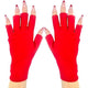 ManiGlovz -The Original Dermatologist Recommended UPF 50+ UV Protective Manicure and Sunblock Fingerless Gloves, Sun Protection, Driving and Gel Manicure Gloves in Red Lacquer