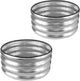 JERIA Raised Garden Bed,Galvanized Raised 2 PCS 2×2×1ft Planter Boxes Outdoor with Easy Assembly, Round Garden Bed for Vegetables, Fruits, Flowers