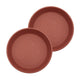 The HC Companies Classic Round Planter Pot, 17.5 Inch, Clay, 2-Pack