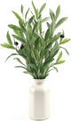 Abyjifar 4 Pcs Artificial Olive Branches for Vase, 22" Fake Greenery Olive Leaves Stems Faux Tabletop DIY Plants for Home Office Cafe Wedding Party Decor (4 Branches)