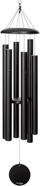 Corinthian Bells by Wind River - 60 inch Black Wind Chime for Patio, Backyard, Garden, and Outdoor Decor (Aluminum Chime) Made in The USA