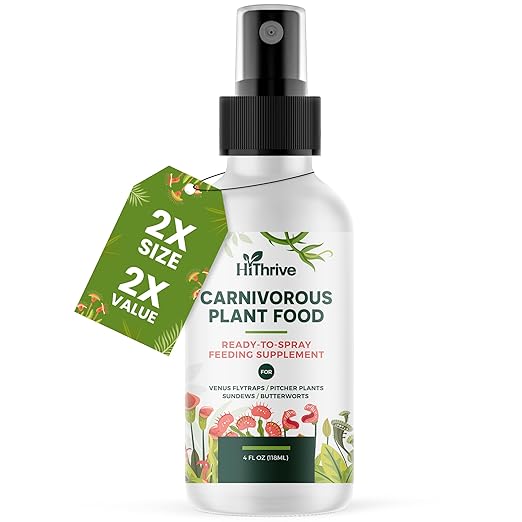 4oz Carnivorous Plant Food Spray & Venus Fly Trap Food - Up to 600 Sprays, Tropical Plant Fertilizer for Carnivorous Plants, Premium Liquid Fertilizer & Feeding Supplement for Consistent Growth