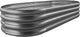 Land Guard Galvanized Raised Garden Bed Kit, Galvanized Planter Raised Garden Boxes Outdoor, Oval Large Metal Raised Garden Beds for Vegetables(Grey)4×2×1ft(1pcs)