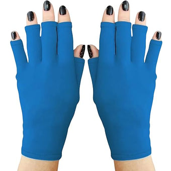 ManiGlovz -The Original Dermatologist Recommended UPF 50+ UV Protective Manicure and Sunblock Fingerless Gloves, Sun Protection, Driving and Gel Manicure Gloves in Dreamin' of Turks