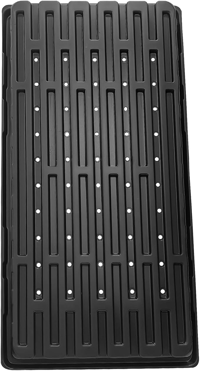 18-Pack 1020 Seedling Trays with Holes - Extra Strength Heavy Duty,10" x 20", Reusable 1020 Nursery Trays for Seed Germination, Plant Propagation, Garden Seed Starter and Microgreens