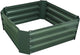 2x2x1FT Green Metal Raised Garden Bed Kit, Galvanized Outdoor Garden Bed Planter Box for Vegetables, Flowers, Herbs, Succulents and More