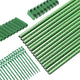 Garden Stakes Kit:14 Inch 48 Pack, Plant Sticks Supports & Accessories for DIY 4ft, 5ft, 6ft, 7ft Stakes for Tomato, Vegetables, Indoor & Outdoor Gardening Supplies (48, Green)