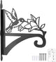 ATKKE Hanging Plant Bracket Hangers Indoor Iron Wall Mount,11” Hummingbird Silhouette Ornamental Iron Hangers Hookers for Flower Pot Lantern Bird Feeder Wind Chimes