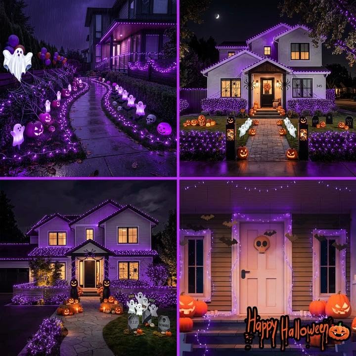 KAQ 240LED 88Ft Connectable String Lights Indoor Outdoor Clear Wire
