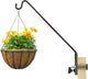 ERYTLLY Extended Rail Hook Fence Deck Heavy Duty Bird Feeder Hook 360 Degree Rotary and Length Adjustable Plant Bracket for Bird Feeders, Planters, Suet Baskets, Lanterns, Wind Chimes and More