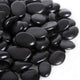 Calofulston 10LB Black Rock, Small River Stones Pebbles for Plants, Vases, Landscaping, Highly Polished Decorative Rocks, 1-1 3/4 Inch