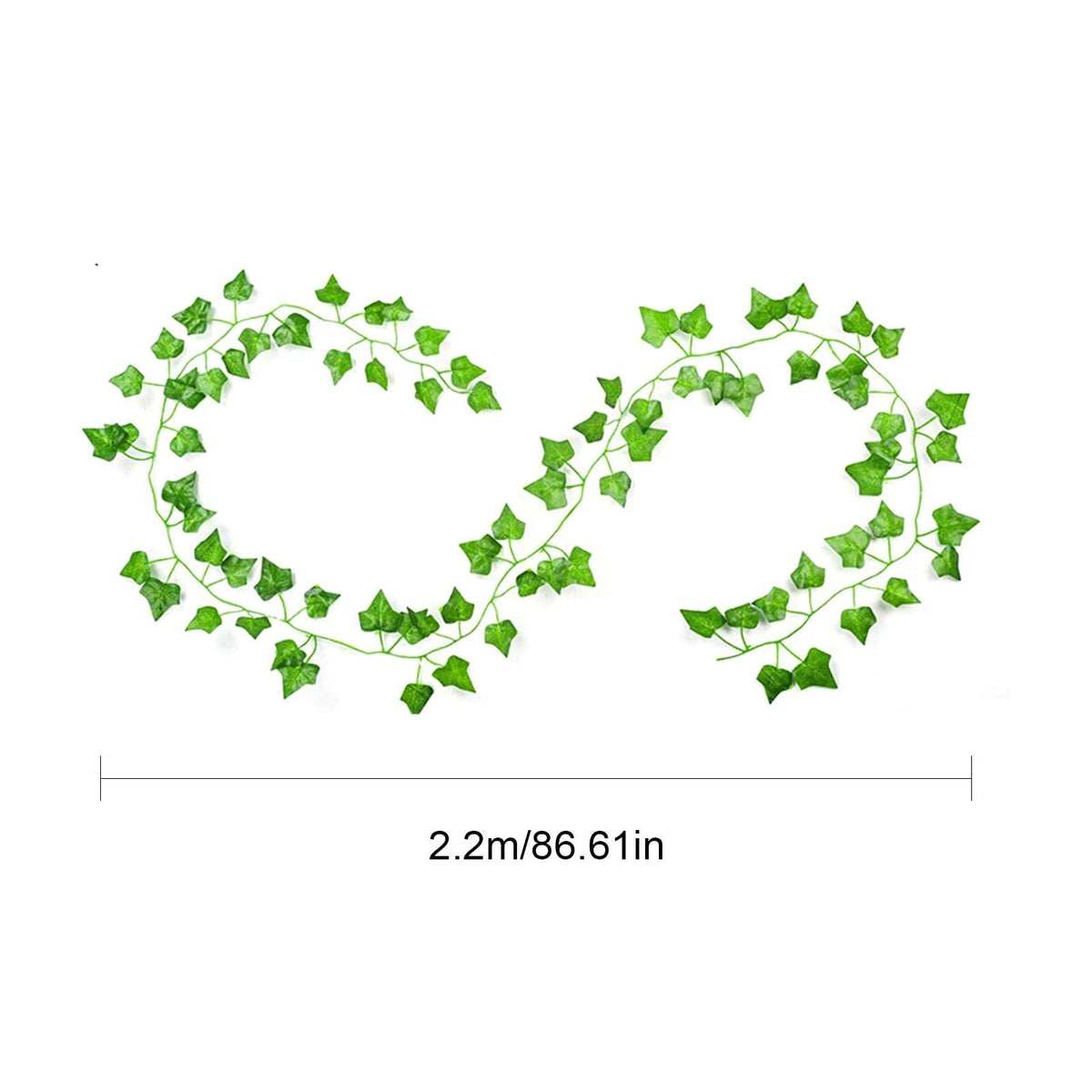 Artificial Ivy Vines - 7.2ft Hanging Aesthetic Vines | Decorative Ivy Garland | Uv Resistant Fake Ivy Vines | Elegant Hanging Greenery for Bedroom Decor, Aesthetic Home Decoration, Indoor Outdoor