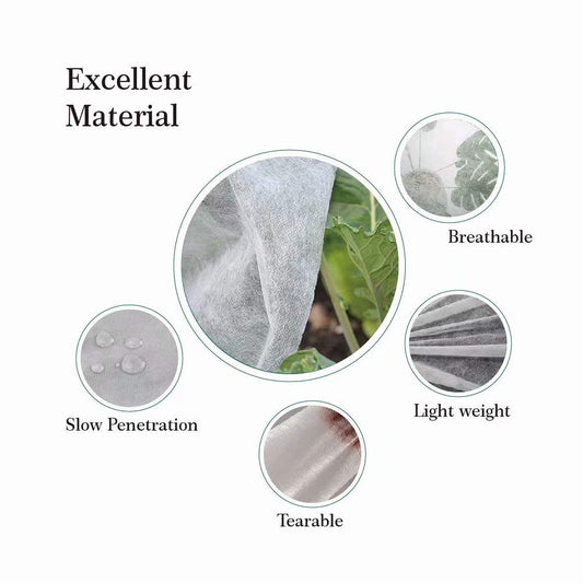 Agfabric Plant Covers Freeze Protection 10'x25' 1.2oz Floating Row Cover Garden Plant Cover Freeze Cloths for Plants Winter Frost Protection,White