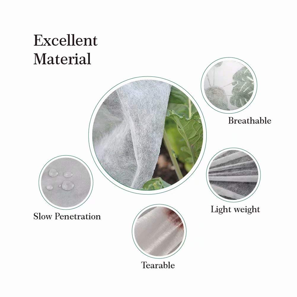 Agfabric Plant Covers Freeze Protection Row Covers 1.5oz 16'x25' Frost Cover for Freeze Protection,Frost Cloth for Plants,White