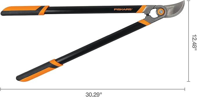 Fiskars Forged Lopper, Heavy-Duty Branch Cutter Gardening Tool with Replaceable Blade, 30", Black/Orange