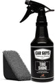 CAR GUYS Tire Shine Spray | The Perfect Shine | Durable and User Friendly Tire Dressing | Long Lasting UV Protection for Black Tires, Wheels, & Rubber | 18 Oz Kit with Applicator Pad