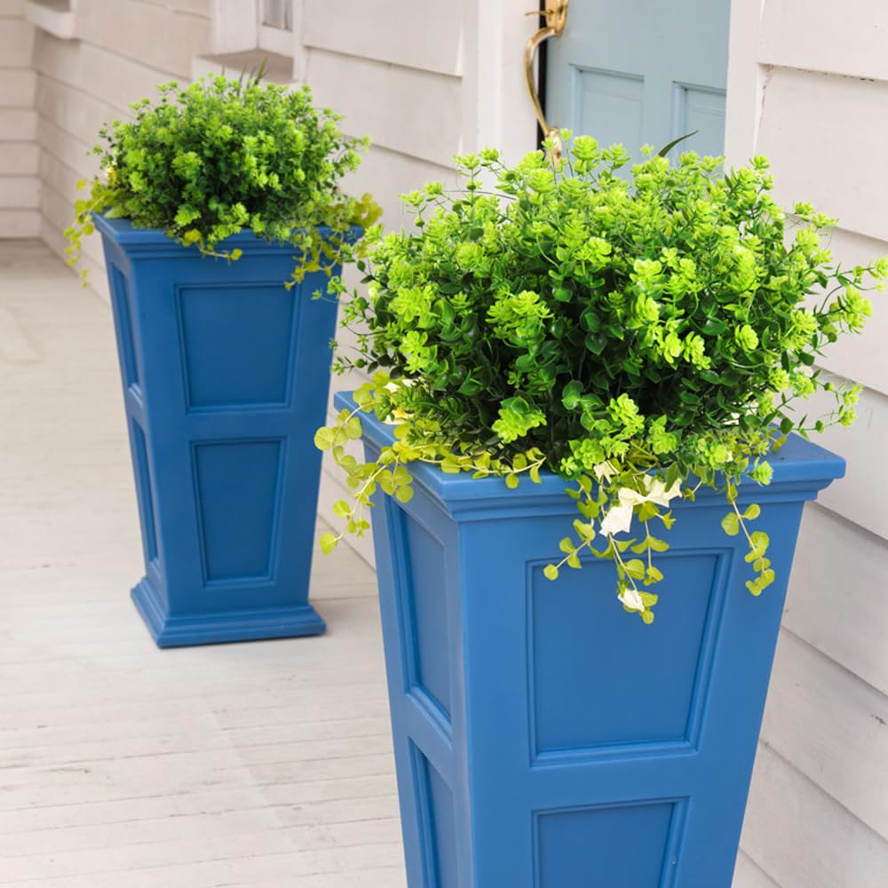 RECUTMS Artificial Green Outdoor Flowers Fake Greenery Artificial Plants