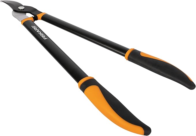Fiskars Bypass Lopper, Lightweight Tree Pruning Tool, Rust Resistant and Low Friction Coating, SoftGrip Handle Control with Shock-Absorbing System, 24"