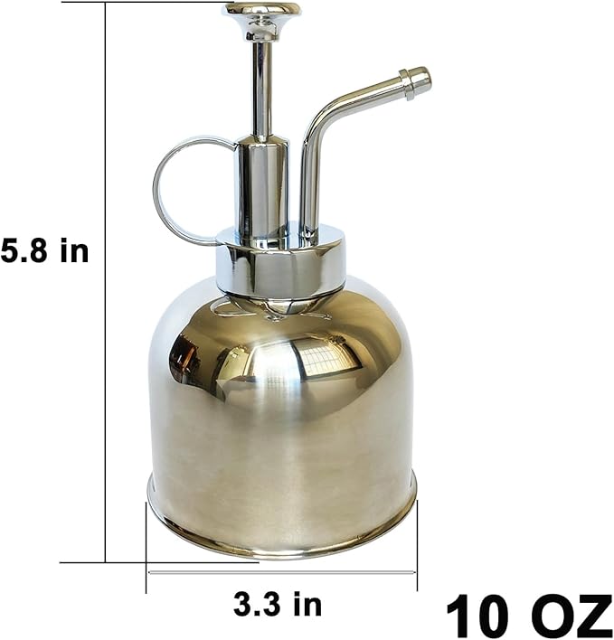 Stainless Steel Plant Sprayer, Small Watering Can for Indoor Potted Plants