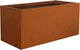 GZGNEEVL Corten Steel Planter Box Rectangular Planters Large Outdoor Planter Metal Planter Box for Tall Plant Trough Rustic Patina for Garden Yard Commercial Residential Farm 16 in x 31.5 in x 16 in