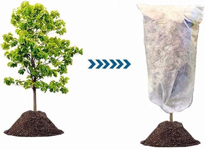Agfabric Plant Cover for Frost Protection 0.9oz 120"x96" Garden Cover for Plants,Shrub/Bush/Tree Jacket Cover for Freeze Protection,White