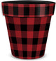 Briarwood Lane Red and Black Buffalo Check Medium Planter