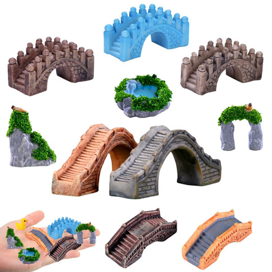 Fairy Garden Bridges 11Pcs Miniature Bridge Fairy Garden Accessories