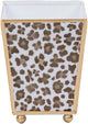 Jaye's Studio Decorative Planter Pots for Indoor Plants, Cachepot for Office, Kitchen, Bedroom, Desk, Living Room, Metal Flower Pot Small Planters, Gold Plant Pot Chinoiserie (Leopard Spots, 4 Inch)