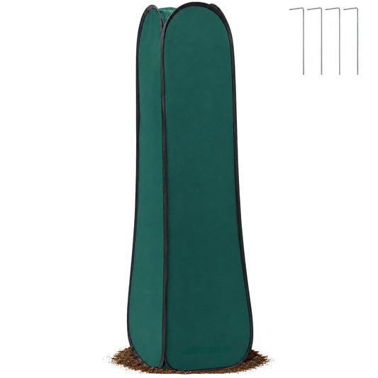 Pop Up Plant Cover Freeze Protection, Warm Winter Plant Protector Tent