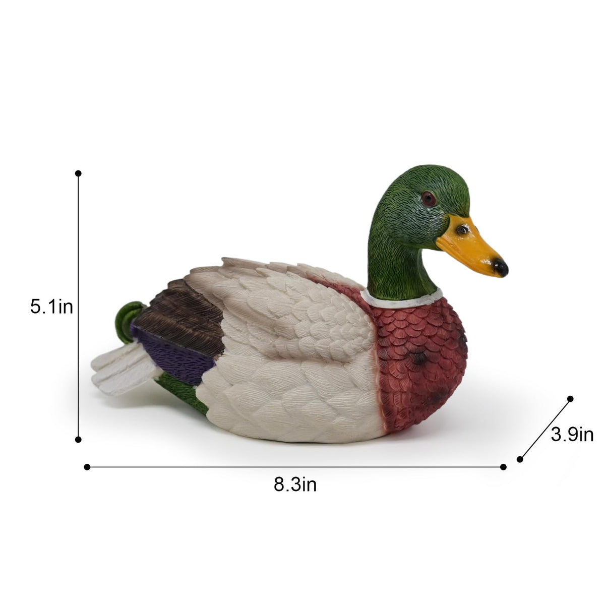 Mallard Duck Decor Garden Statue Home Decorations Small Duckling Figurine